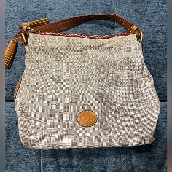 Dooney & Bourke Tan and Brown Women's Bag - Picture 1 of 14